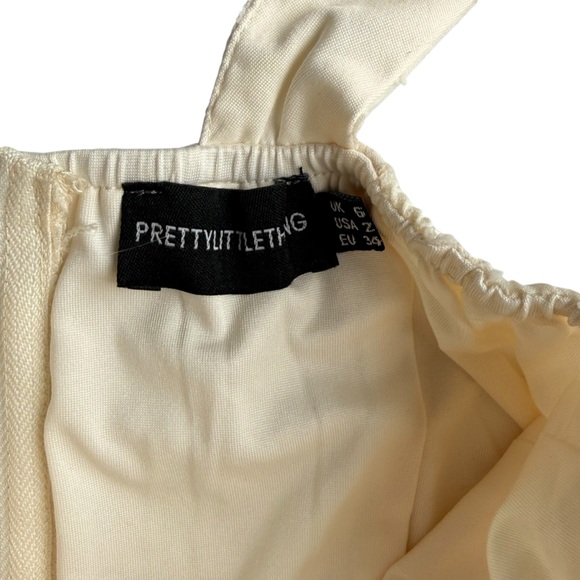 PrettyLittleThing Cream Corset Top UK 6/US 2 - Picture 3 of 4